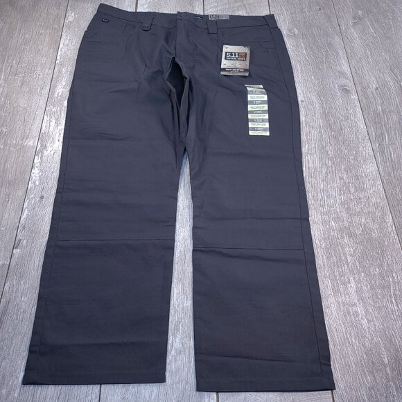 5.11 Tactical Mens 42x30 Gray Taclite Ripstop Jean Cut Mid Rise Straight Leg - Picture 2 of 9